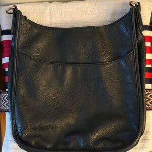 Elegant Navy Cross Body Bag with 4 Interchangeable Straps
